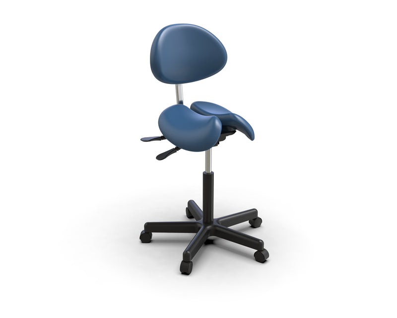 Ergonomic stool with discount backrest