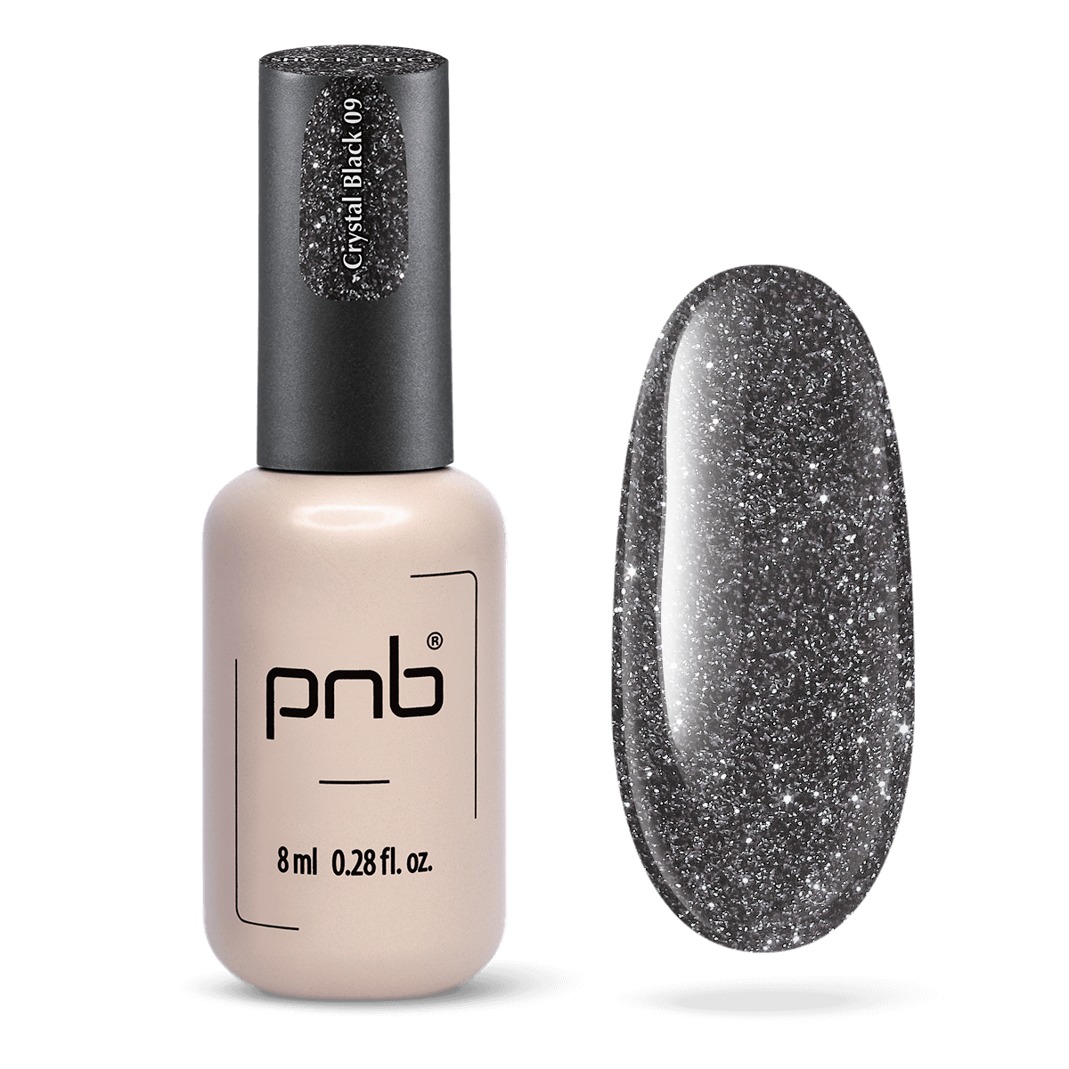 PNB-Vernis Gel Shock Effect, Crystal black 09