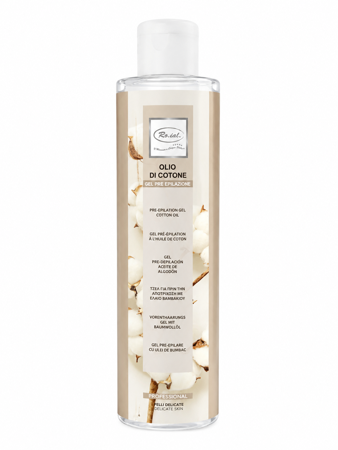 Roial-Gel Pré Épilatoire Olio Di Cotone 250ml