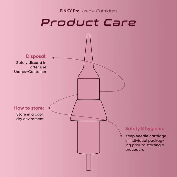 Biomaser Pinky Pro-Aiguilles de tatouage 1R Round Liner