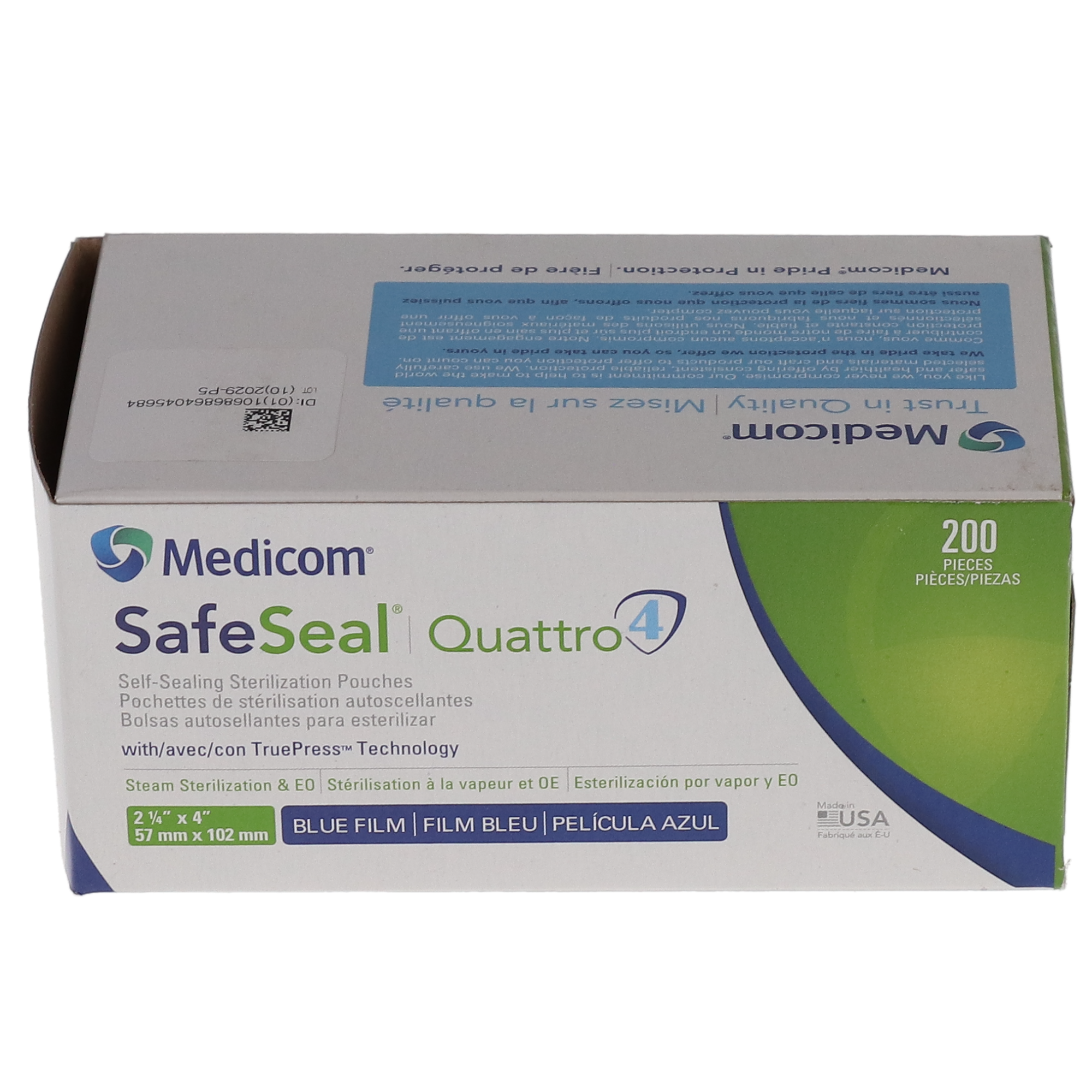 Medicom Safeseal Quatro-Pochettes De Stérilisation