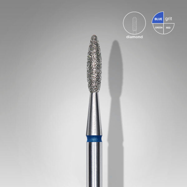 Staleks Pro-Embout diamanté pour ongles, flamme bleu