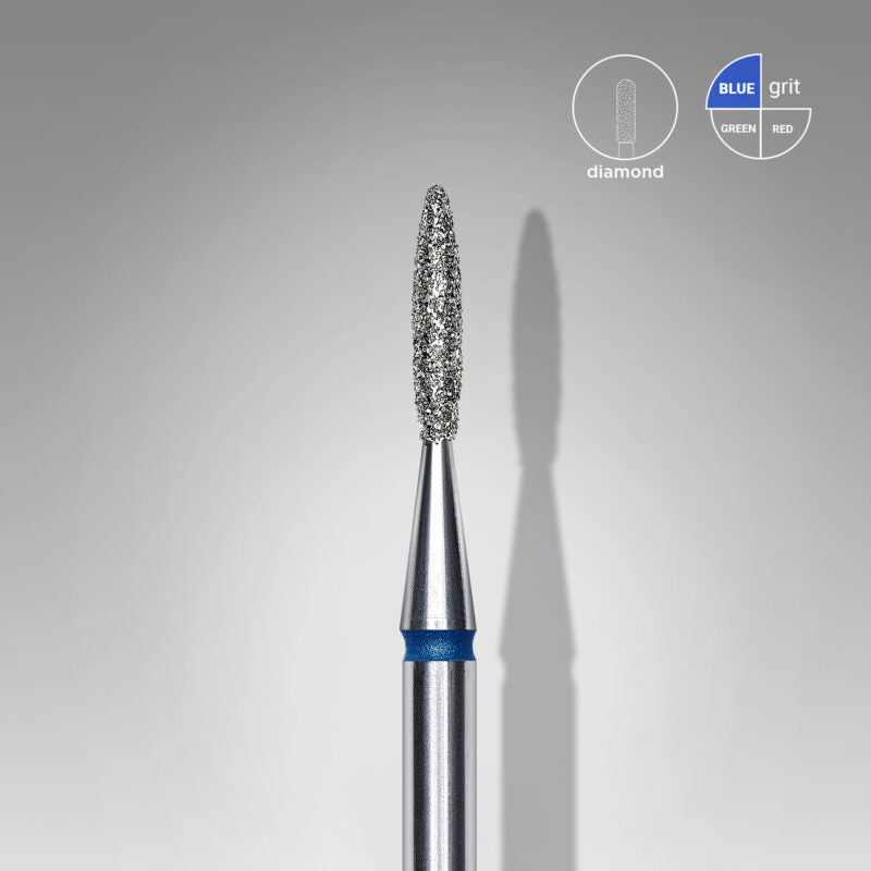 Staleks Pro-Embout diamanté pour ongles, pointe bleu flamme