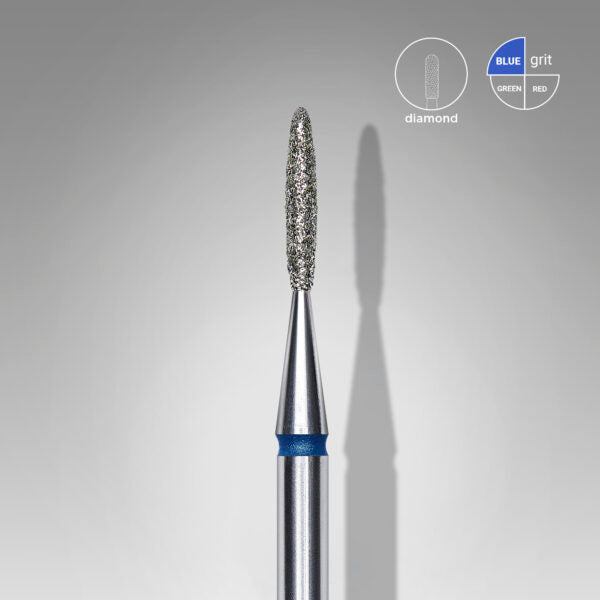 Staleks Pro-Embout diamanté pour ongles, flamme bleu