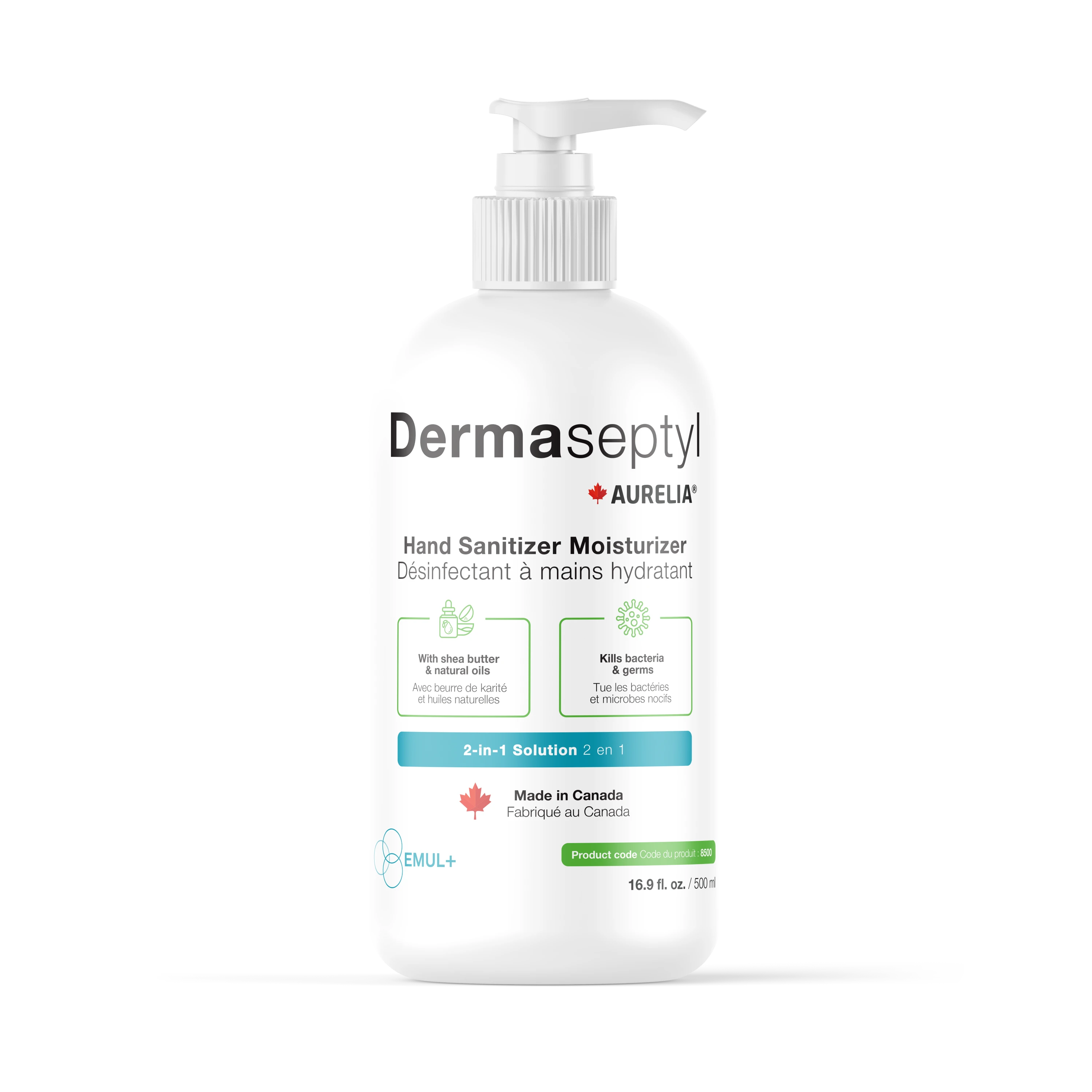 Aurelia-Désinfectant et hydratant pour les mains 500ml