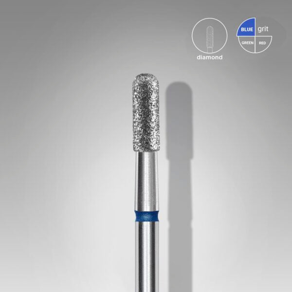 Staleks Pro-Embout diamanté pour ongles, cylindrique arrondi bleu