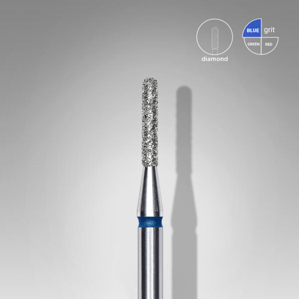 Staleks Pro-Embout diamanté pour ongles, cylindrique arrondi bleu