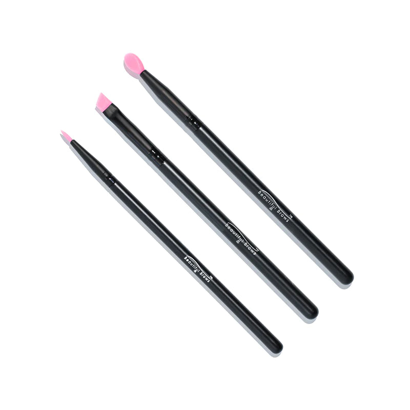 BOMB Duo-Pink Silicone Brushes-3 pack