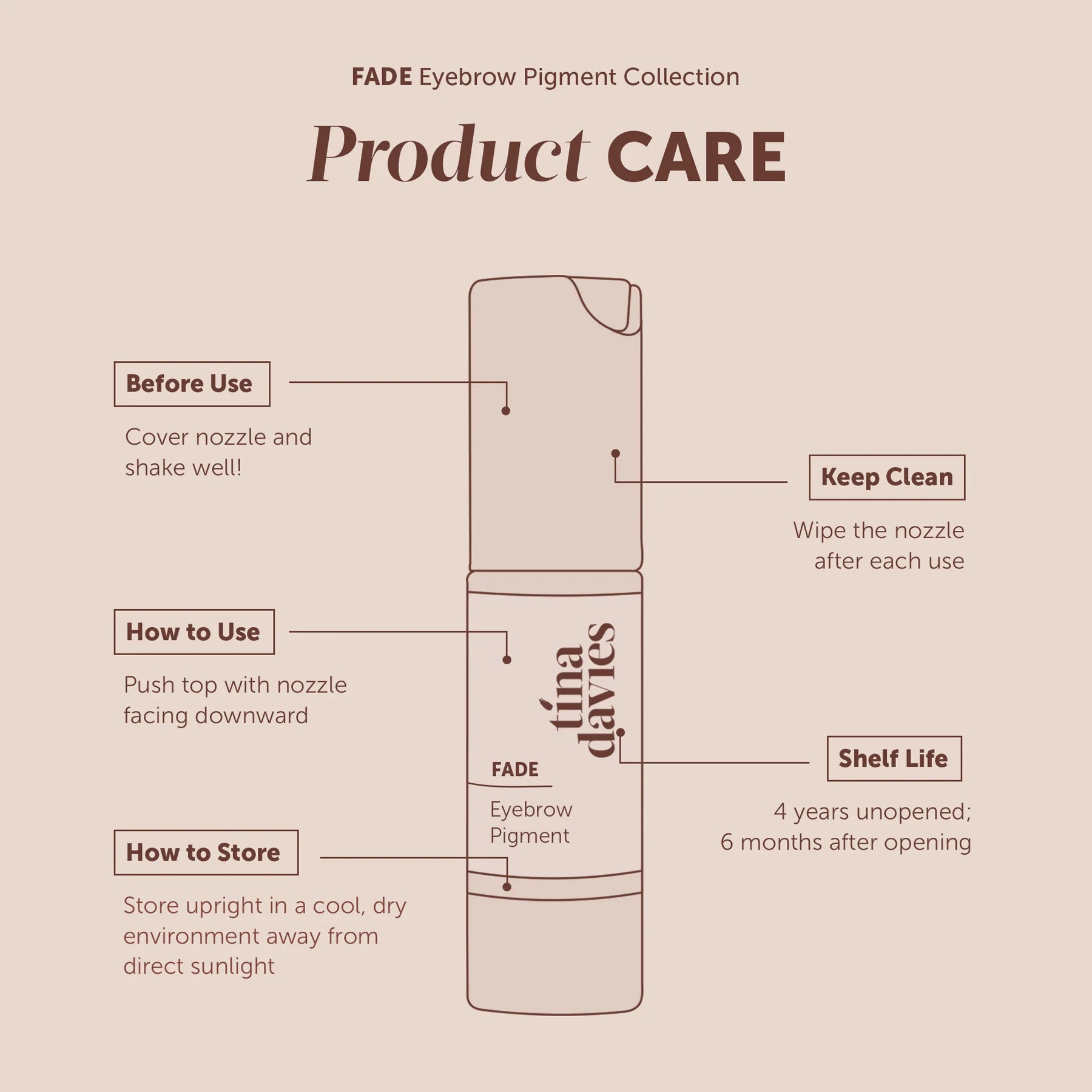 Tina Davies-FADE-Pigment pour sourcils-Light Warm Blonde