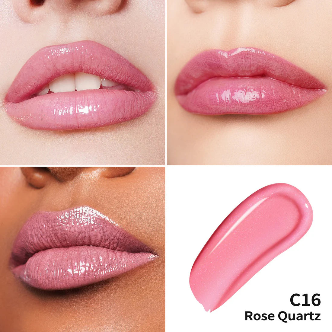 Oulac-Crystal Shine Gloss | C16 Rose Quartz