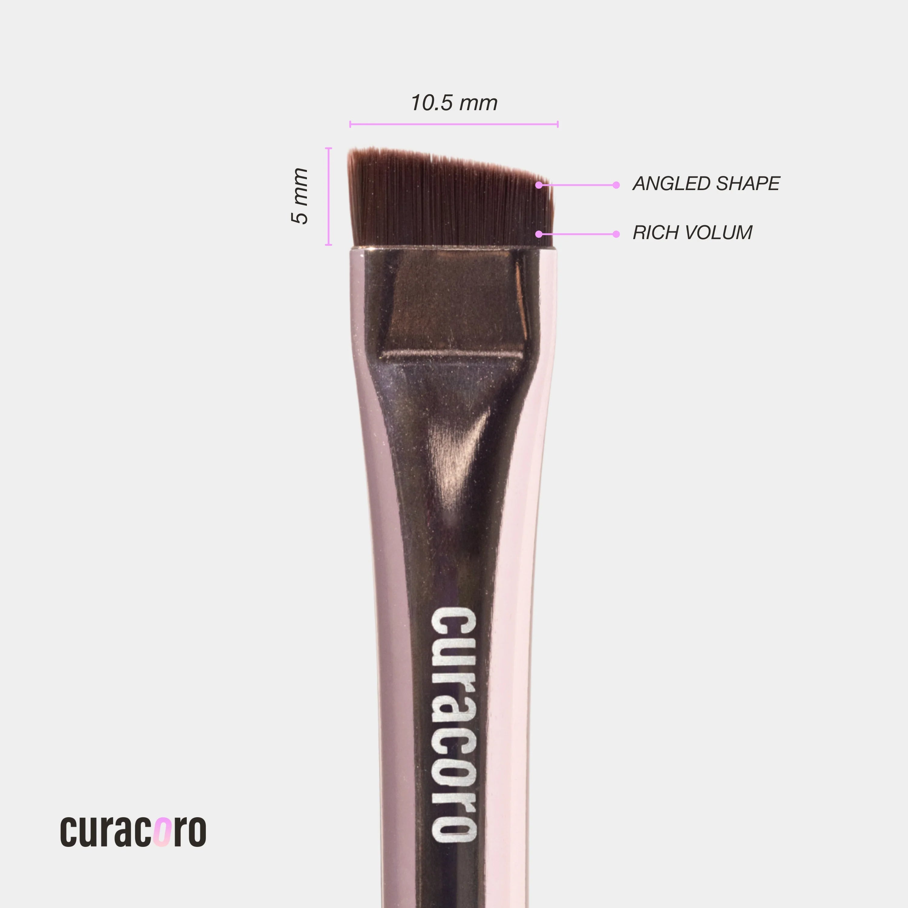 Curacoro-Ensemble De Pinceaux Pour Sourcils