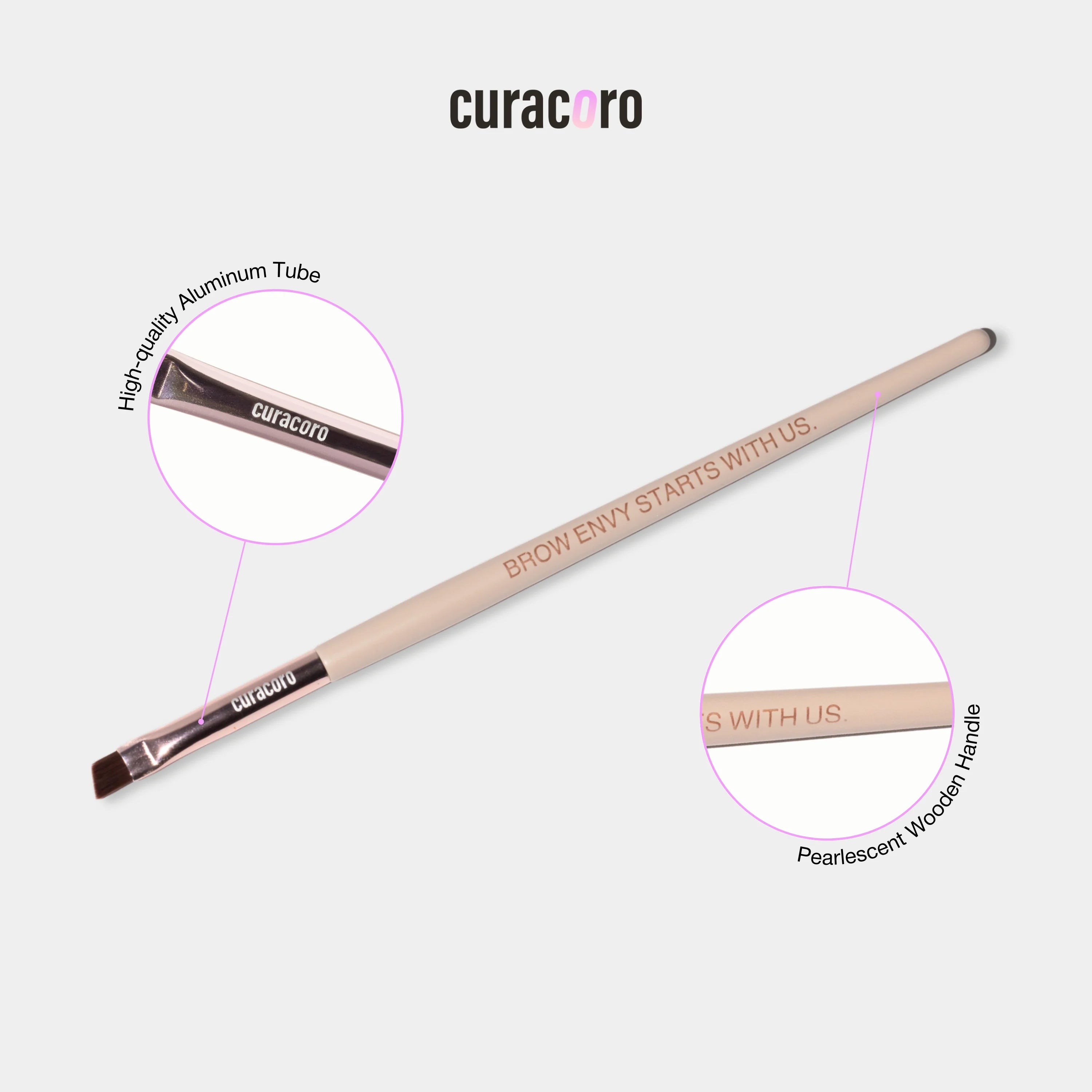 Curacoro-Ensemble De Pinceaux Pour Sourcils