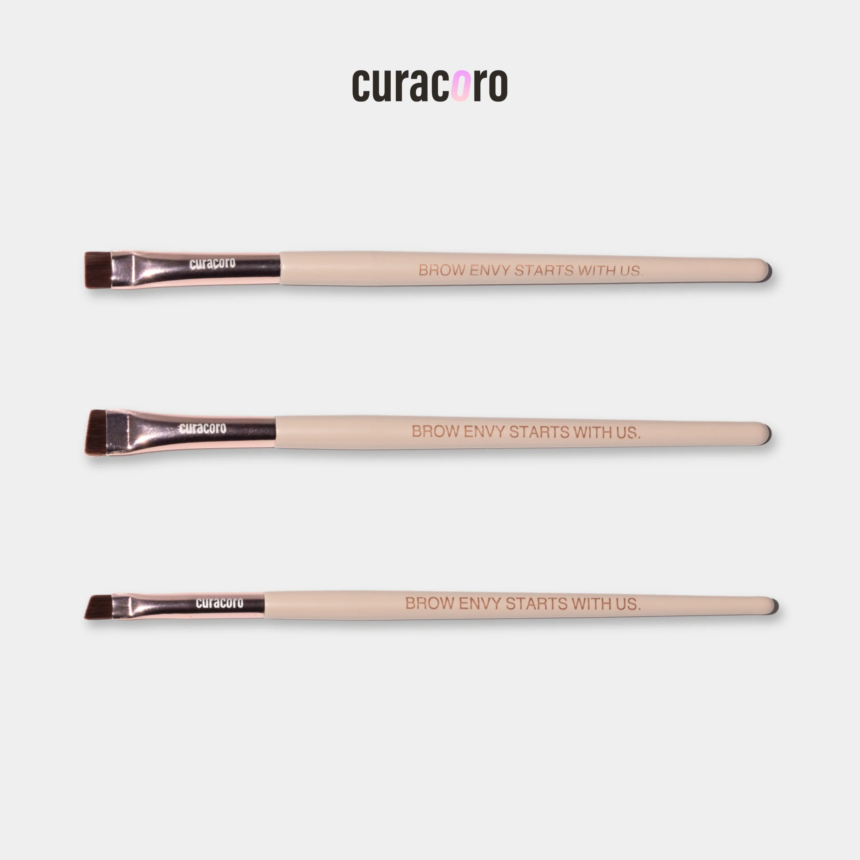 Curacoro-Ensemble De Pinceaux Pour Sourcils