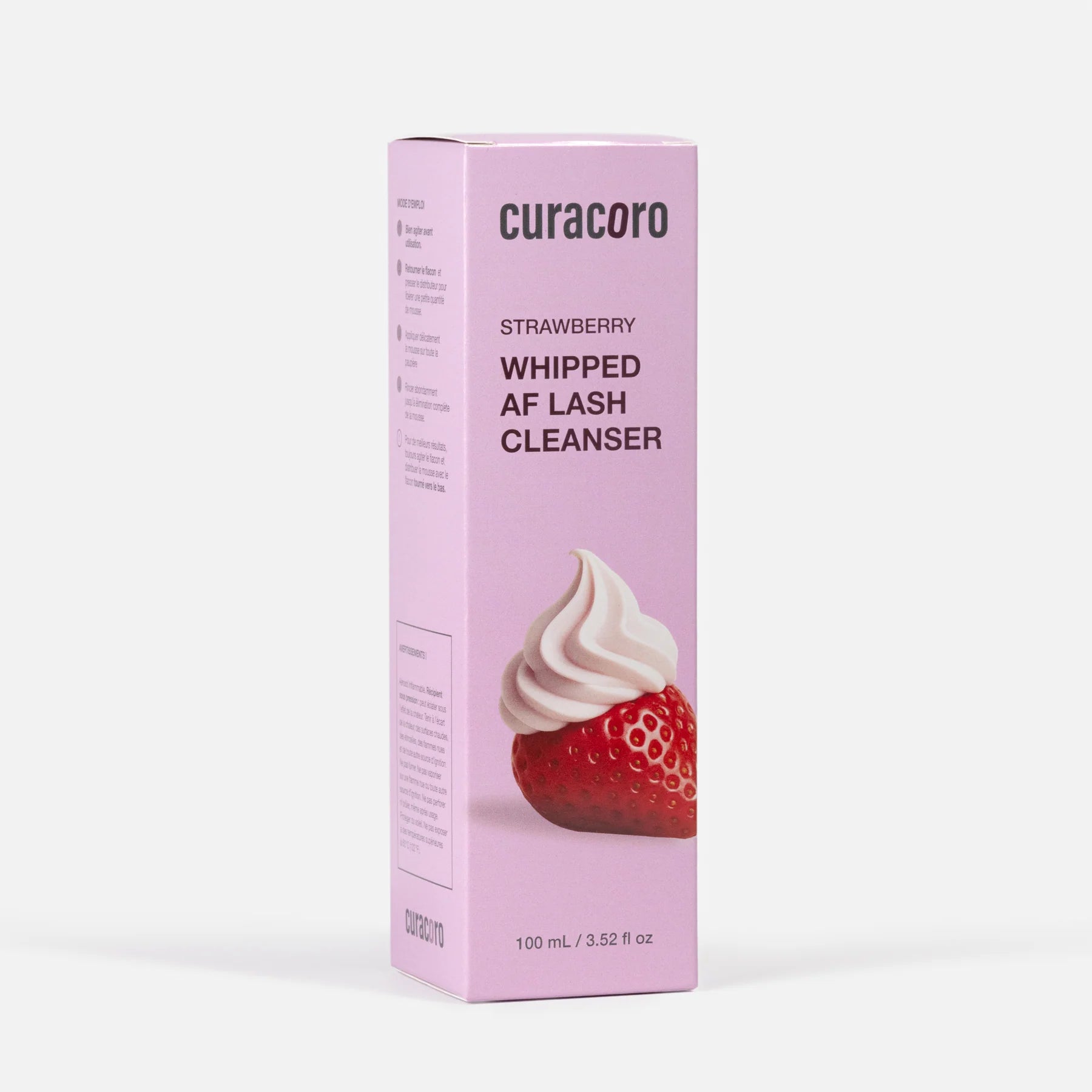 Curacoro-Nettoyant Pour Cils Fouetté 100 ml (parfum fraise)