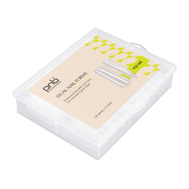 PNB-Dual Nail Formes Réutilisable Carrée