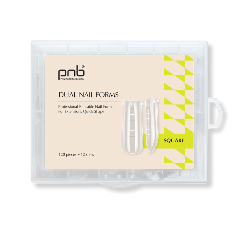 PNB-Dual Nail Formes Réutilisable Carrée