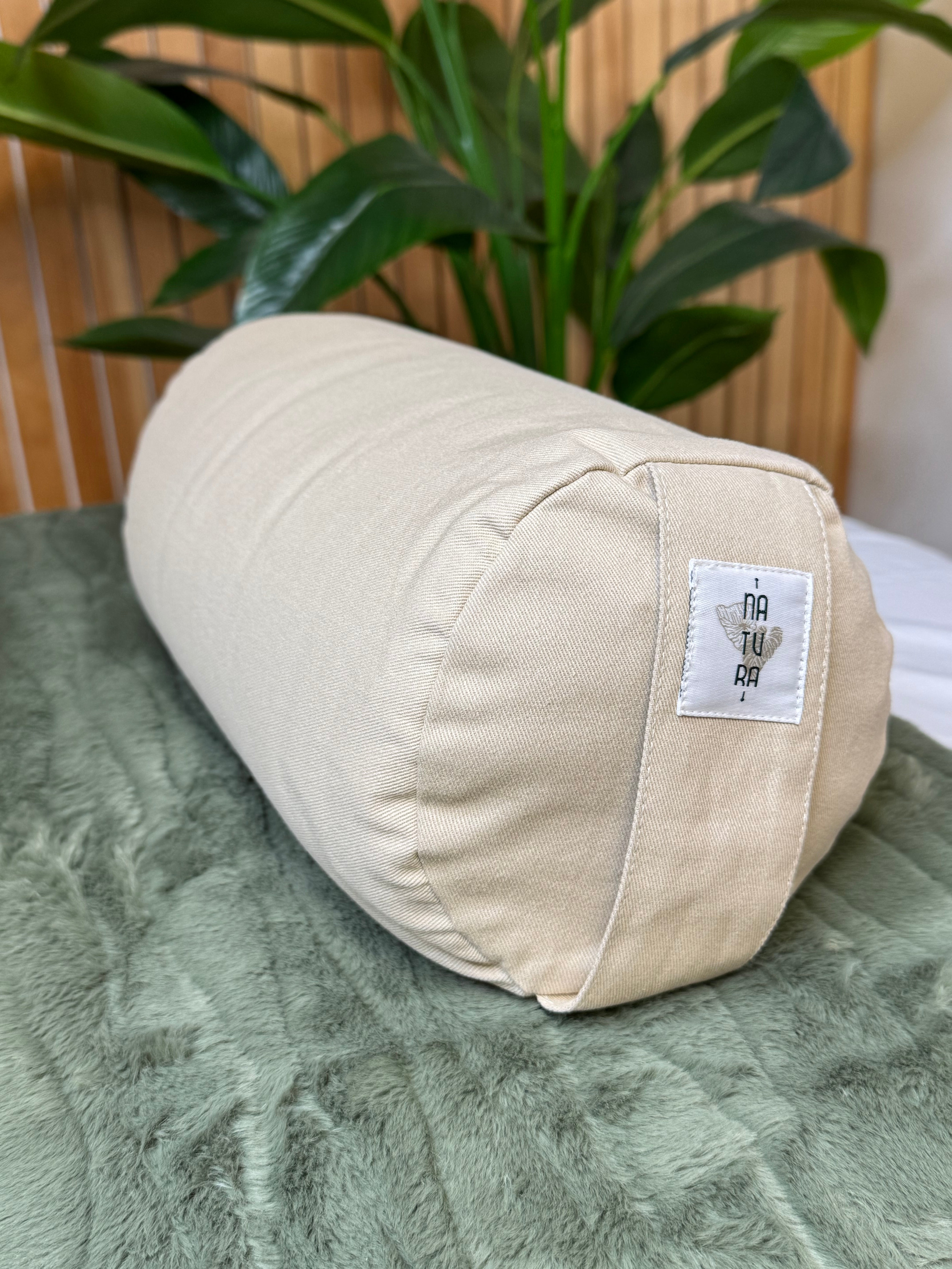 Natura-Traversin Rond 12''  En Écales De Sarrasin