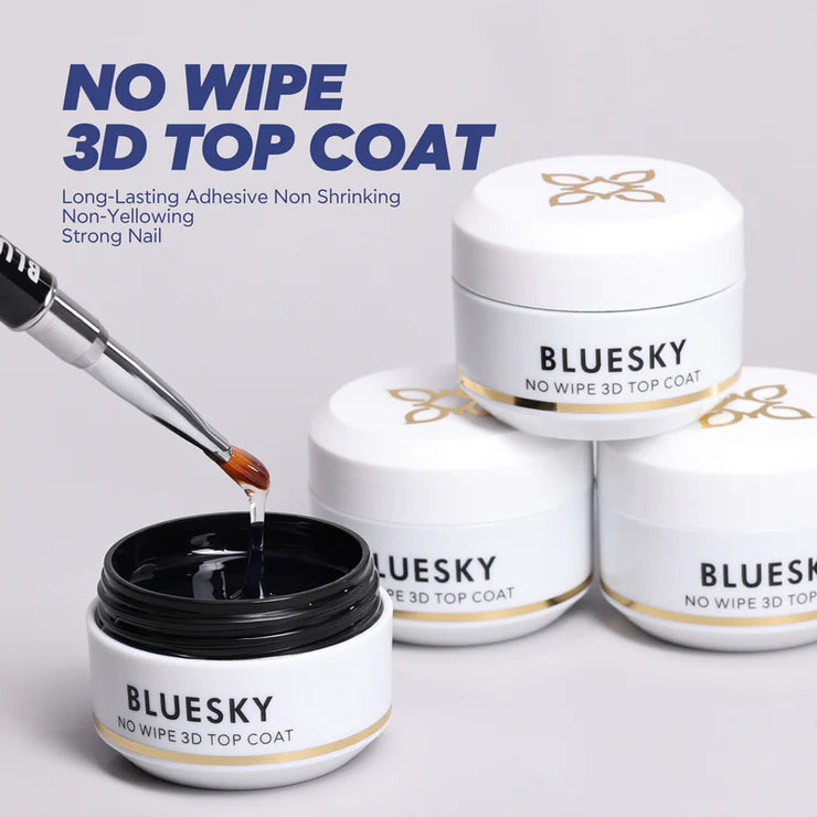 Bluesky-Vernis Gel Finition No Wipe 3D Top Coat
