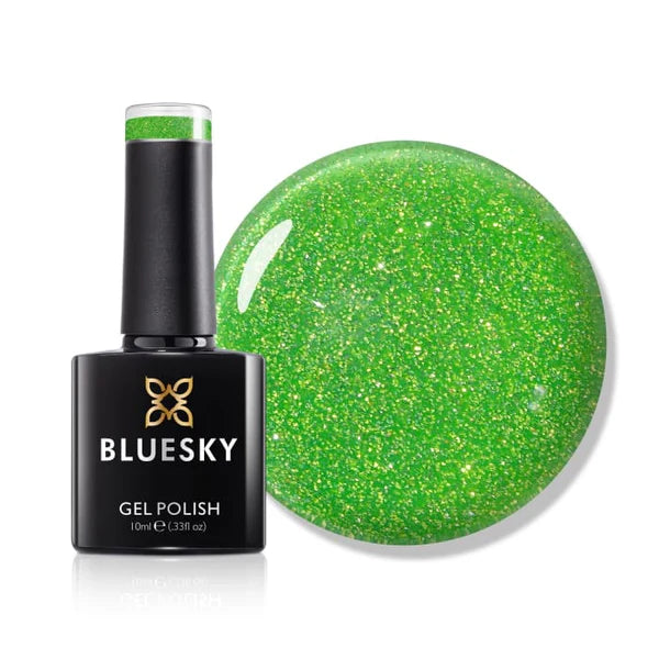 Bluesky-Vernis Gel Green-Sparkle Neon 01