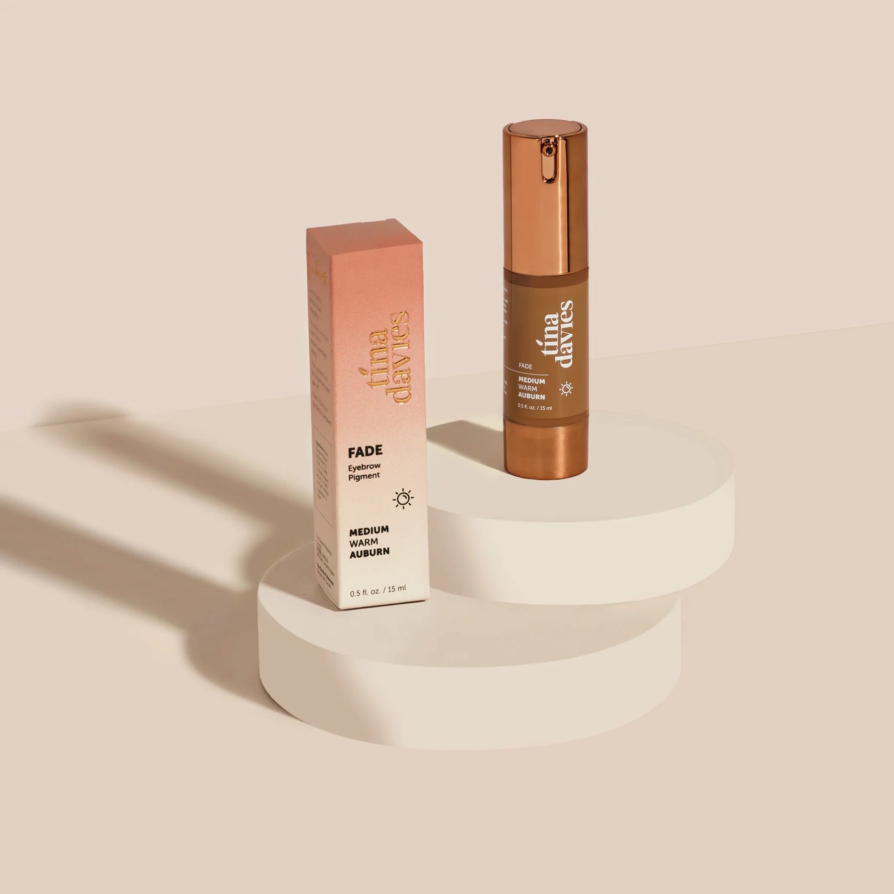 Tina Davies-FADE-Pigments pour sourcils-Medium Warm Auburn