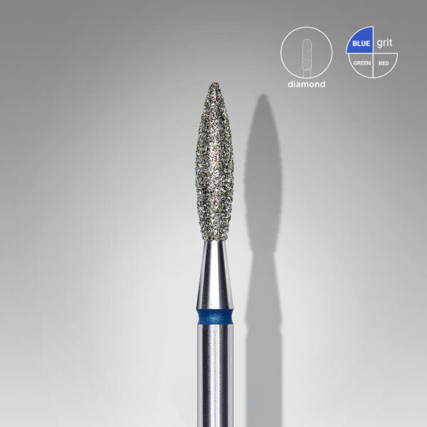 Staleks Pro-Embout diamanté pour ongles, flamme bleu