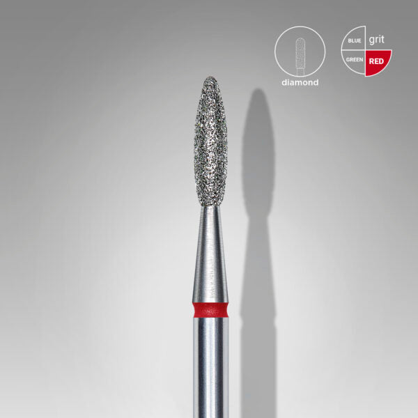 Staleks Pro-Embout diamanté pour ongles, flamme rouge