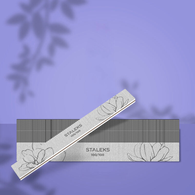 Staleks Expert Mineral Nail File, Straight, 100/180 Grit (25 pieces)