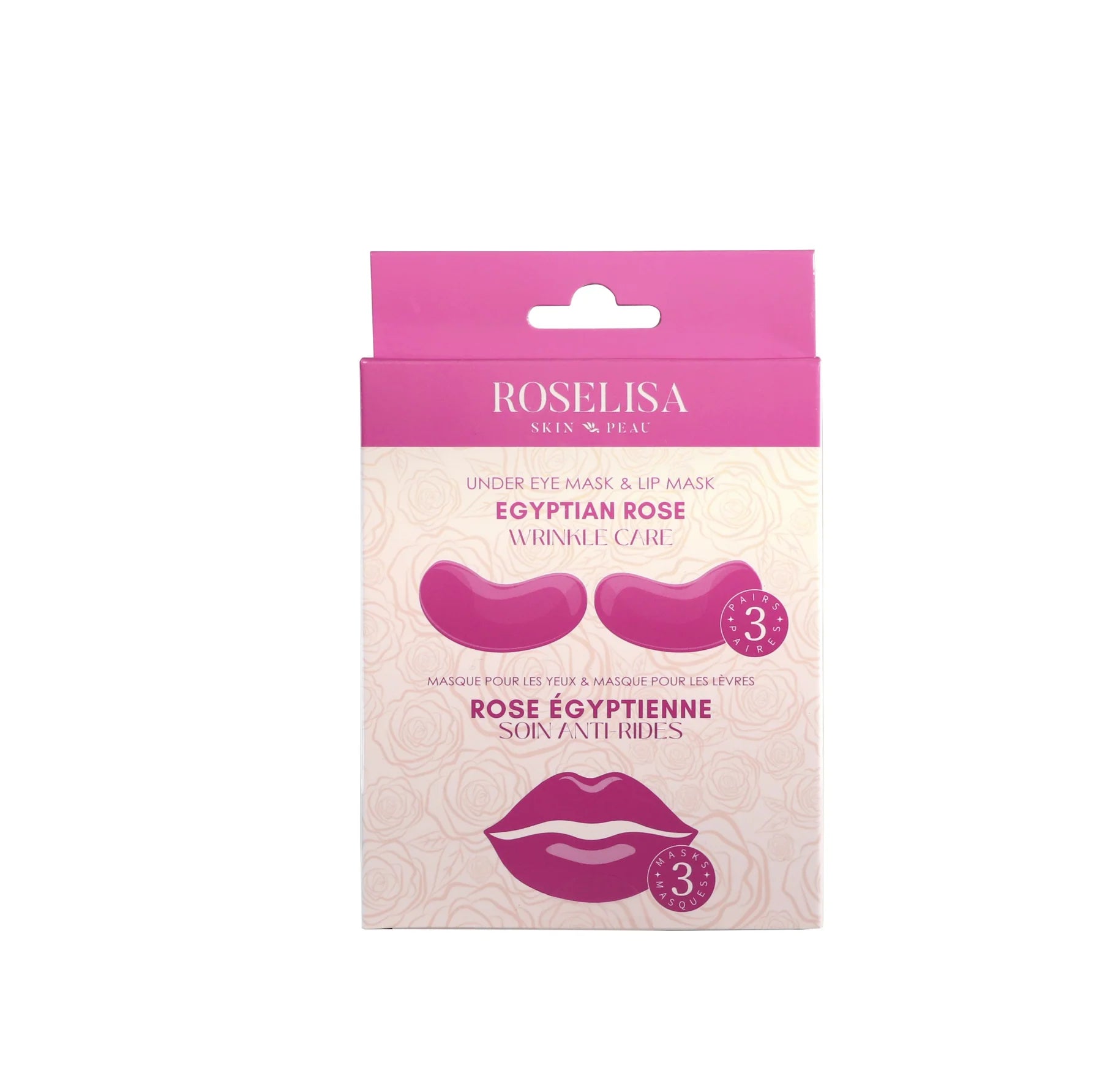 Roselisa-Combo Masque Lèvres & Yeux Rose Égyptienne (3+3)