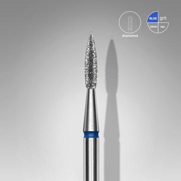 Staleks Pro-Embout diamanté pour ongles, flamme bleu