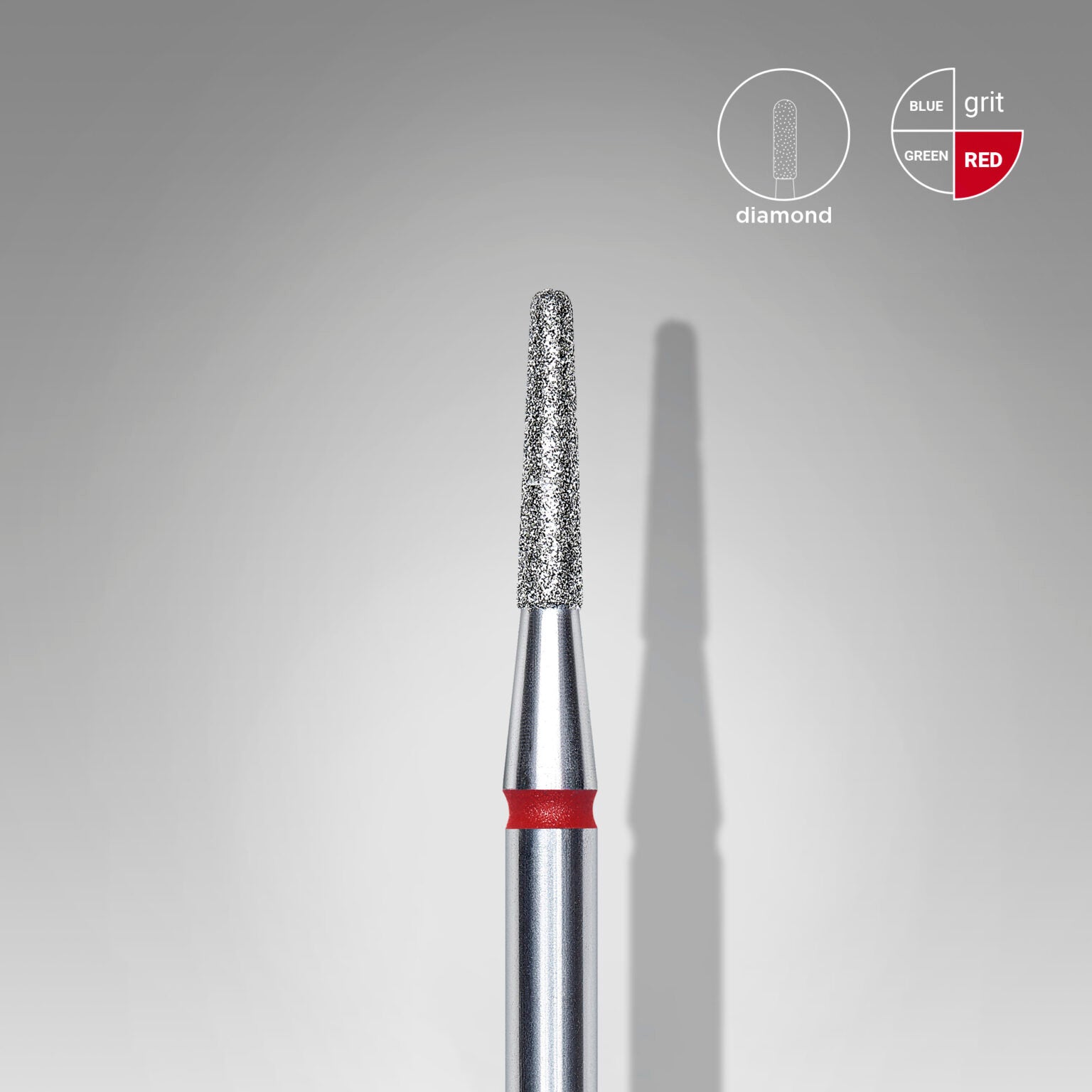 Staleks Pro-Embout diamanté pour ongle, frustrum rouge