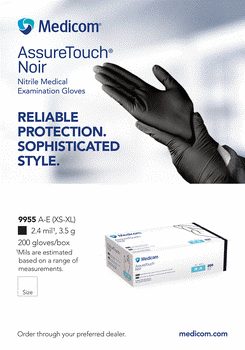 Medicom AssureTouch-Gants Noirs