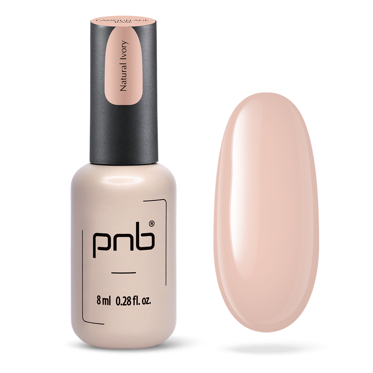 PNB-Vernis Gel Base Camouflage Natural Ivory 8 ml