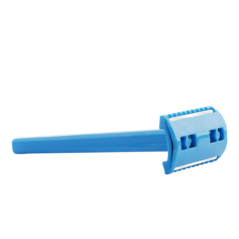 Rasoir Double Face À Tête Fixe Bleue