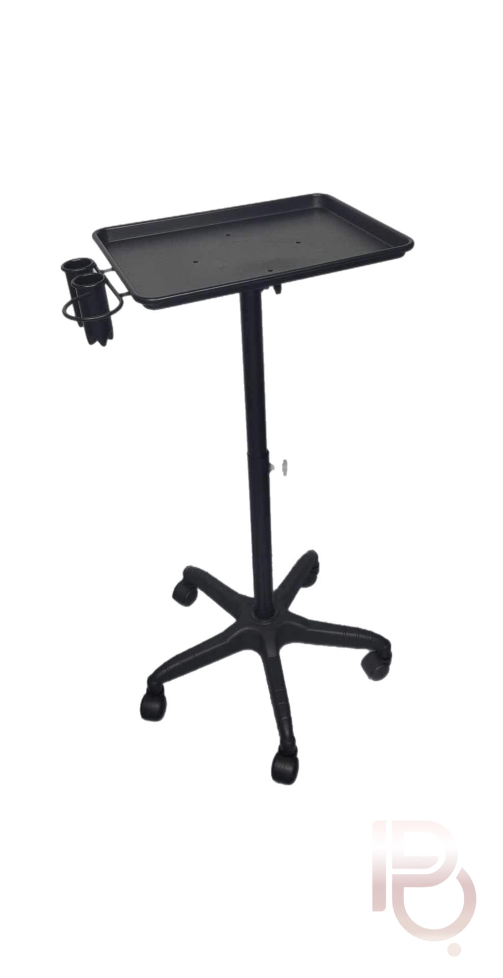 Metal Hairdressers Cart With Black Tray