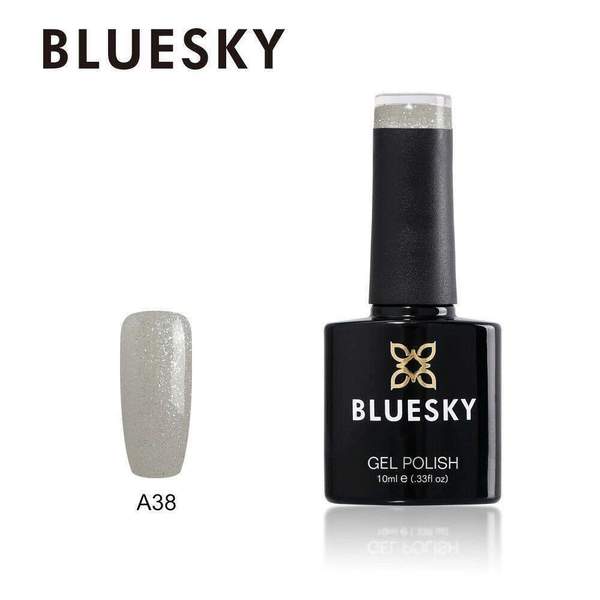 Bluesky Gel Polish-A038-White Glitter