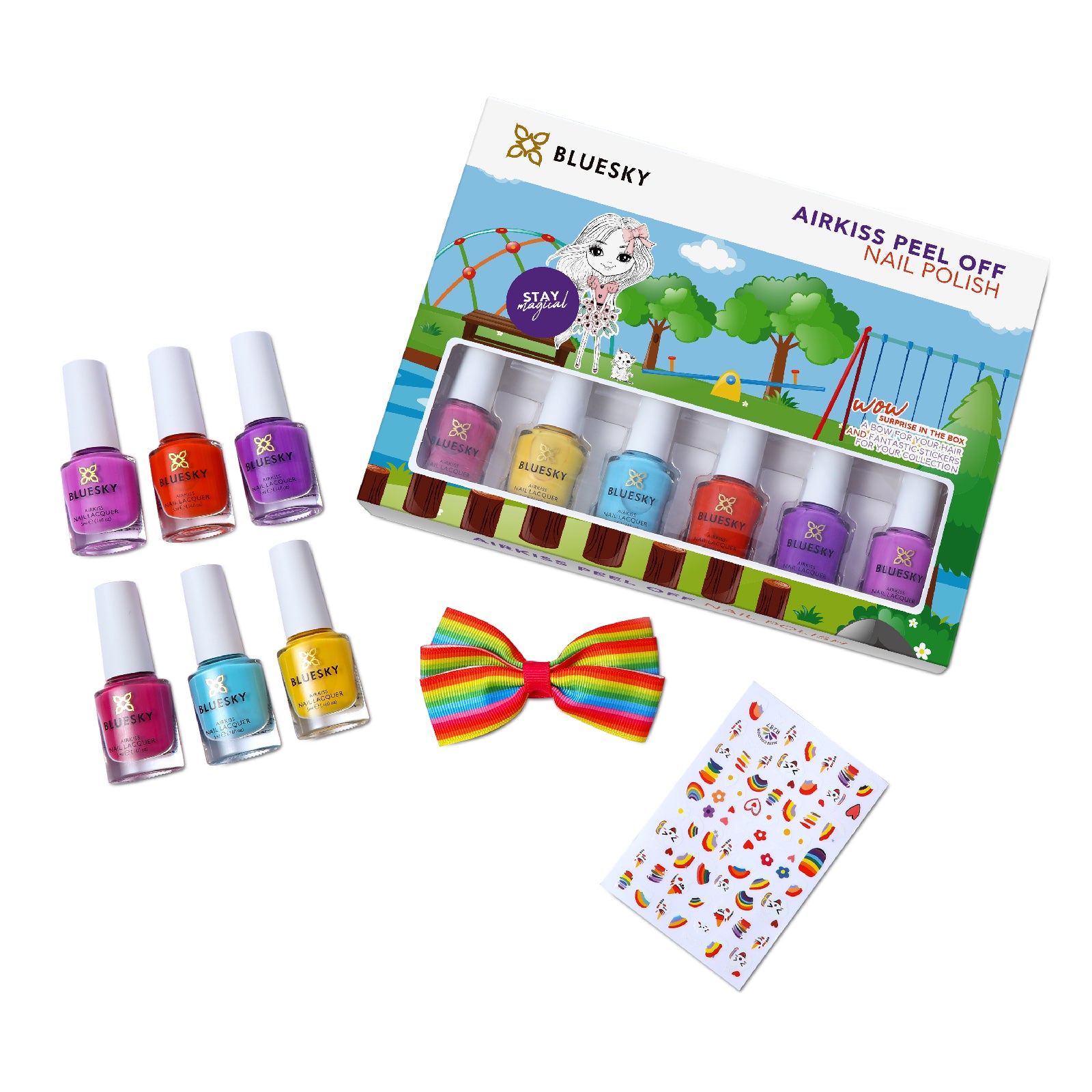 Bluesky AIRKISS Ensemble de vernis Peel off