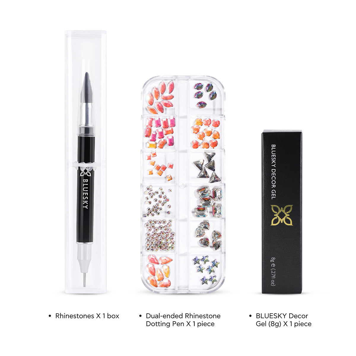 Ensemble Nail Art Décoration Bluesky