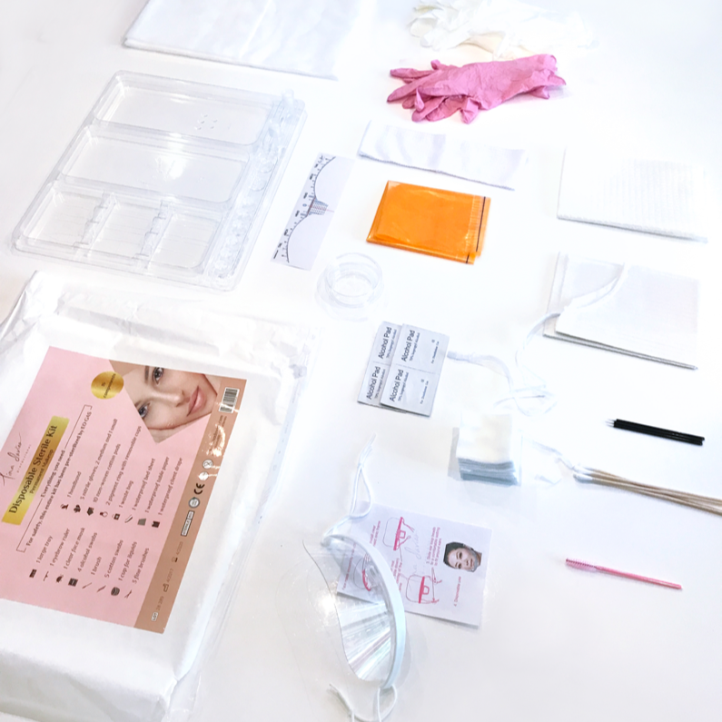 Tina Davies Ensemble stérile de maquillage permanent et Microblading 18 pièces