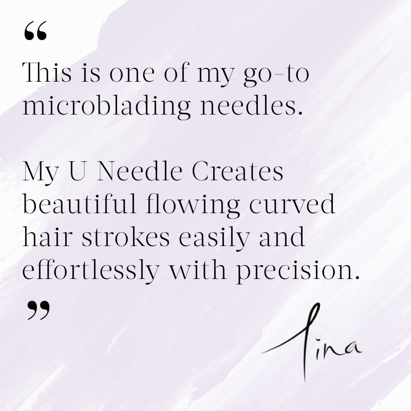 Tina Davies Microblading U Needle Microblade - 10 Pack
