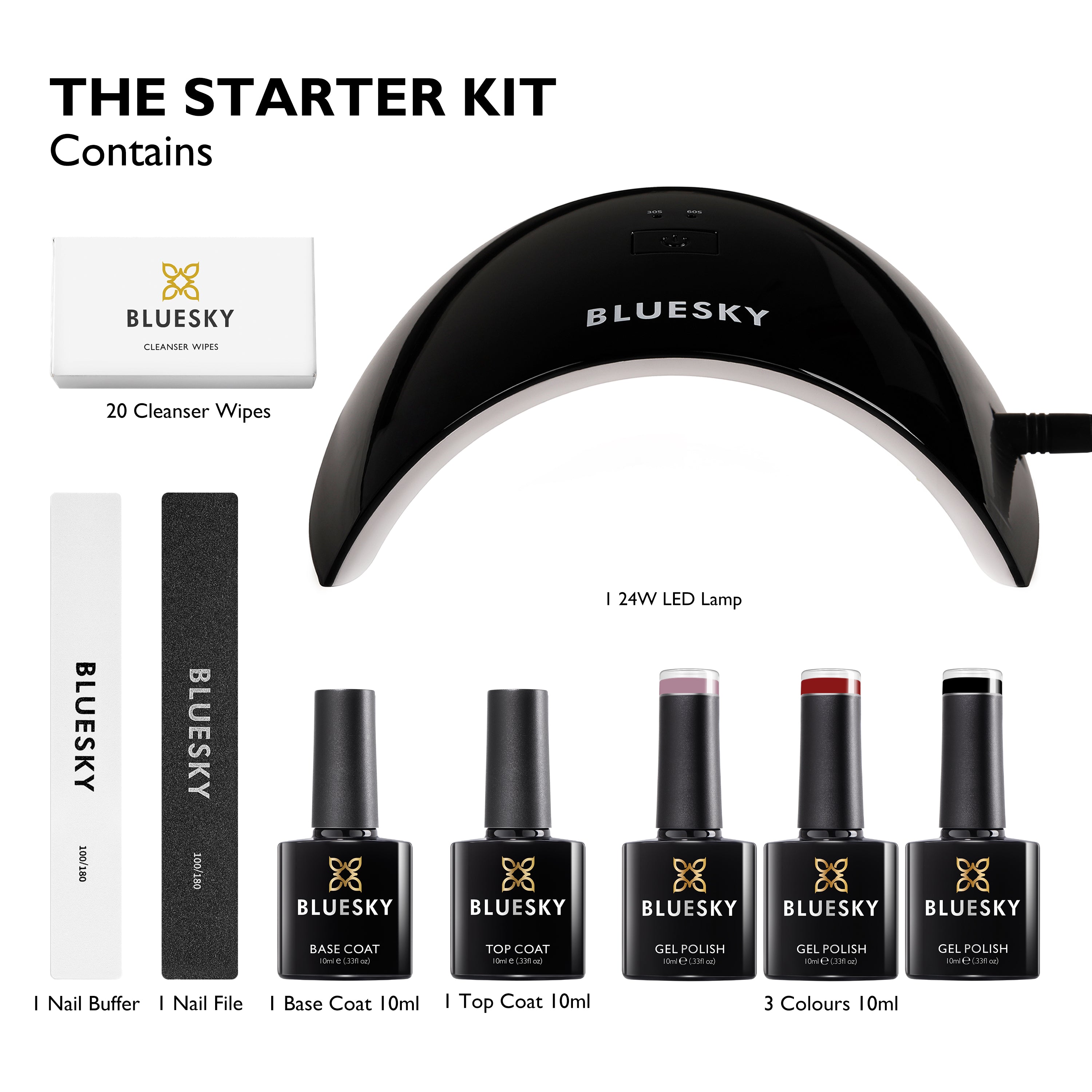 Bluesky-Ensemble De Départ Manucure Gel  10ml