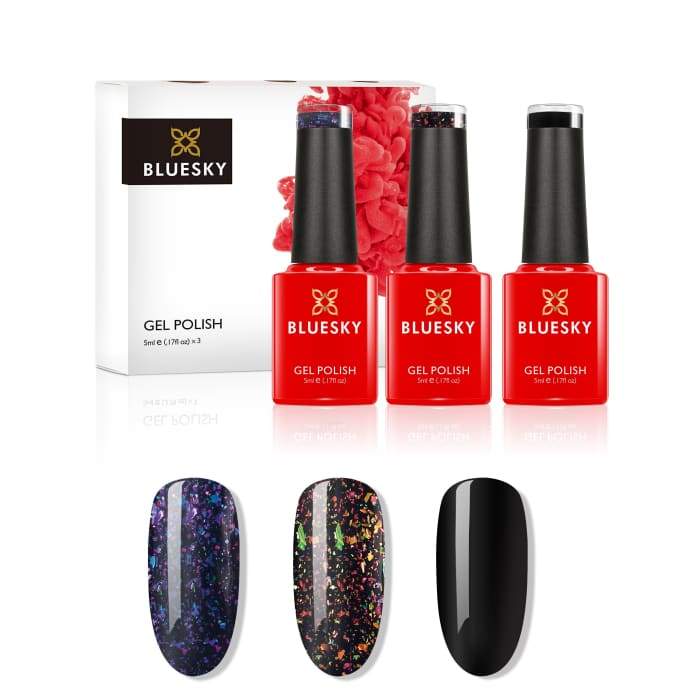 Minis gel nail polish set from Bluesky AROUND THE GALAXY