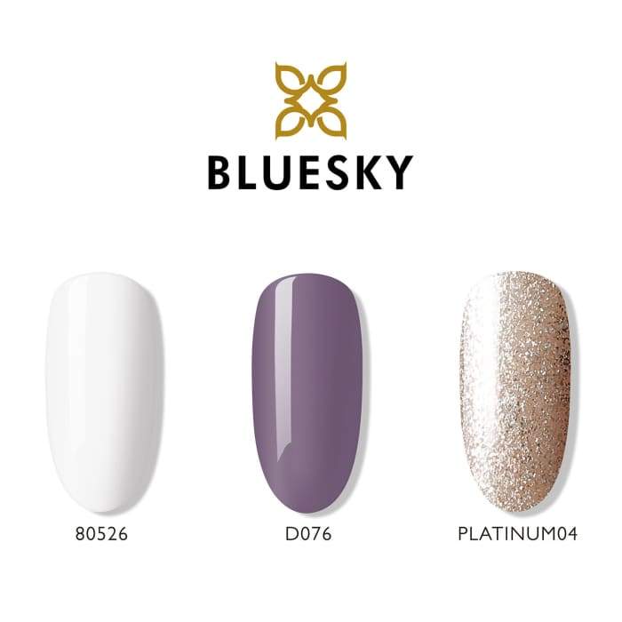 Minis set of gel nail polish from Bluesky AUTUMN MAUVE