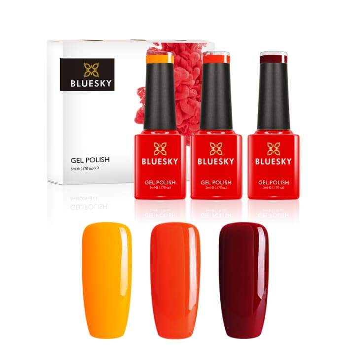Minis ensemble de vernis gel de   Bluesky BURNT SUNSET