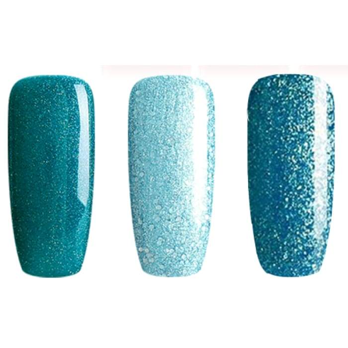 Mini-Gel Nail Polish Set from Bluesky CRYSTAL TEALS