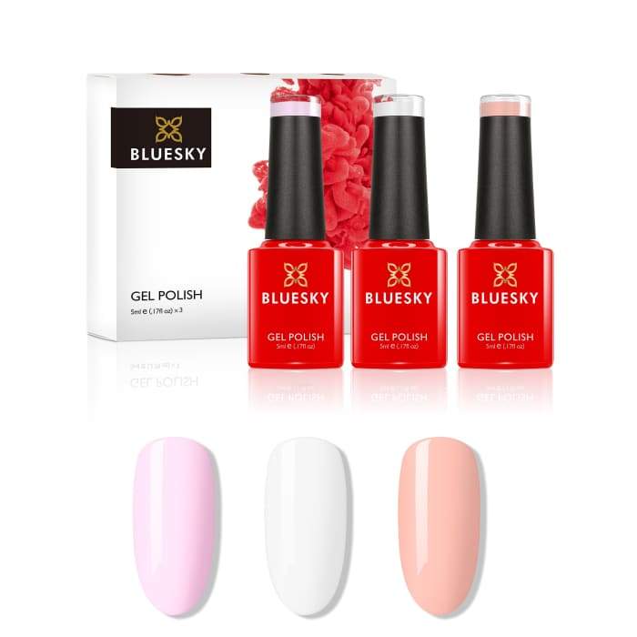 Bluesky FRENCH MANICURE Mini Gel Nail Polish Set