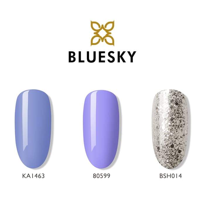Minis ensemble de vernis gel de   Bluesky GLASS SLIPPER