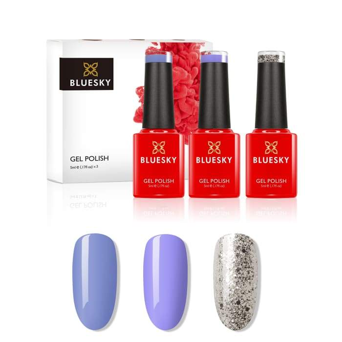 Minis gel nail polish set from Bluesky GLASS SLIPPER