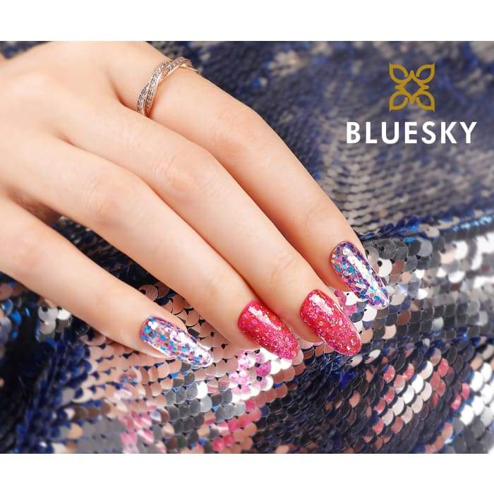 Minis gel nail polish set from Bluesky GLITTERS