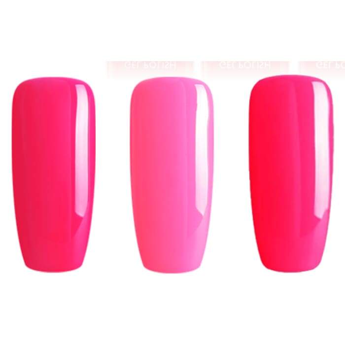 Minis ensemble de vernis gel de   Bluesky HOT PINKS