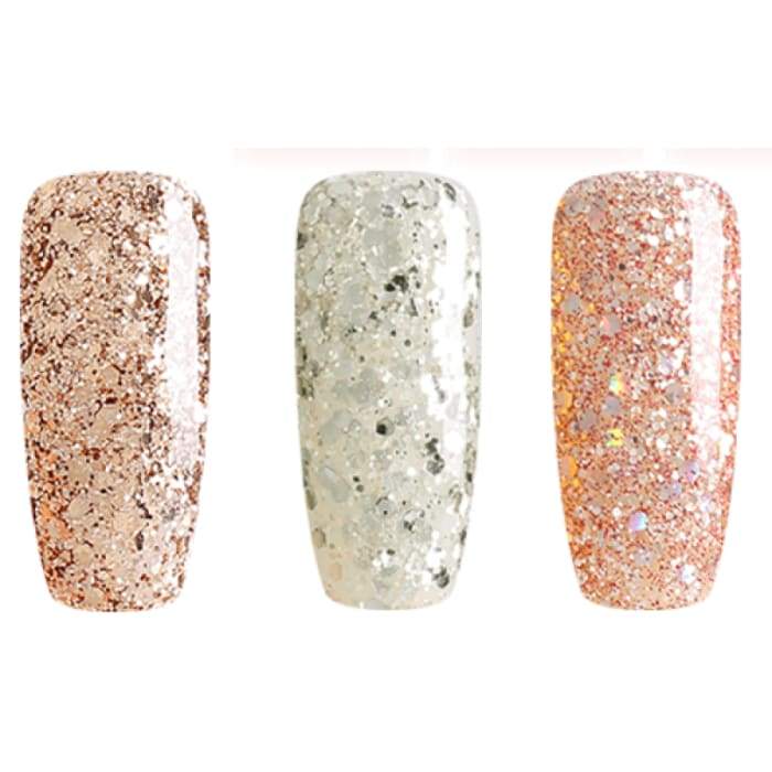 Minis set of gel nail polish from Bluesky METALLIC CONFETTI